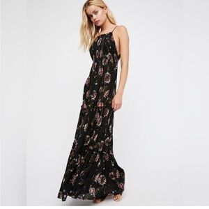 Free People Black Floral Maxi Dress
